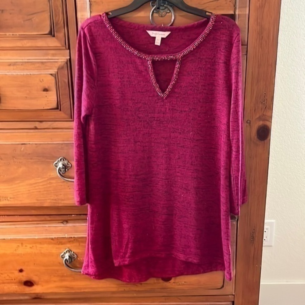 Juicy Couture Women’s burgundy top size XS NWOT